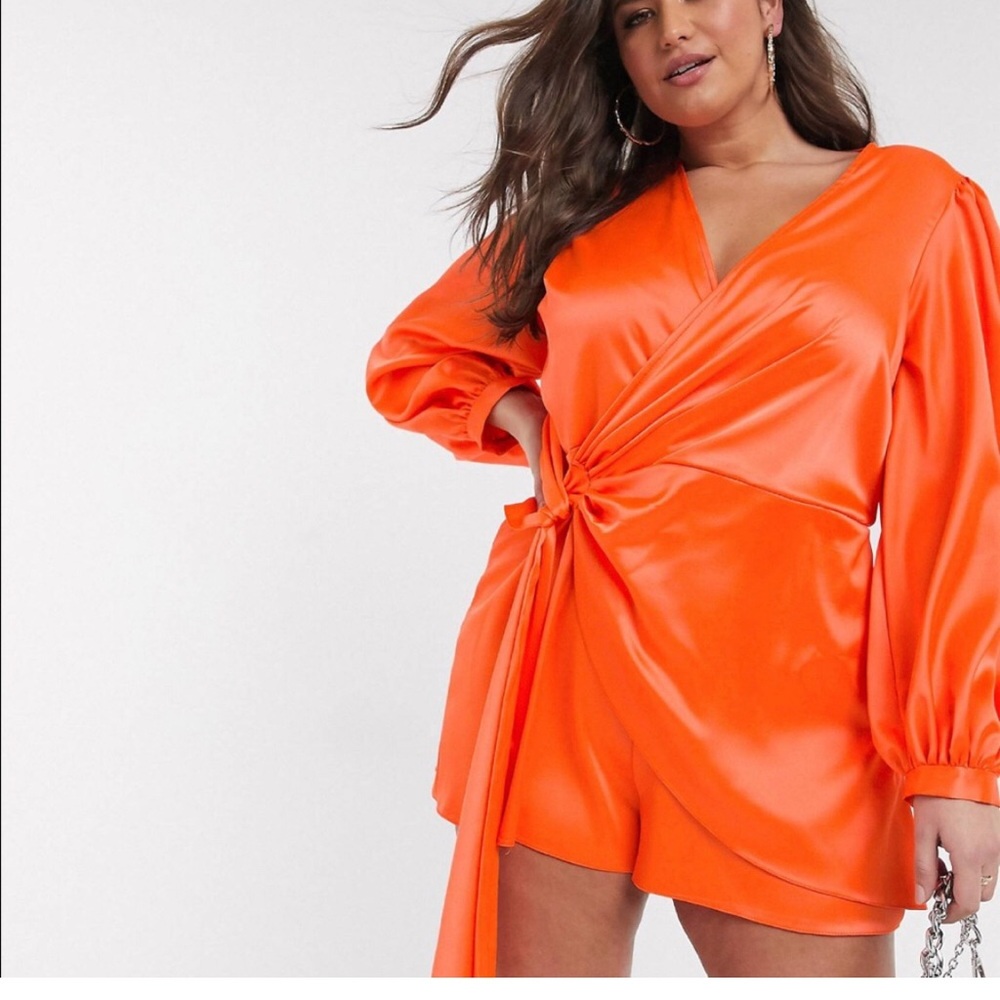 ASOS Wrap Front Romper NWT Size 14 - Picture 3 of 4